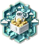 Chatbot on a treasure chest