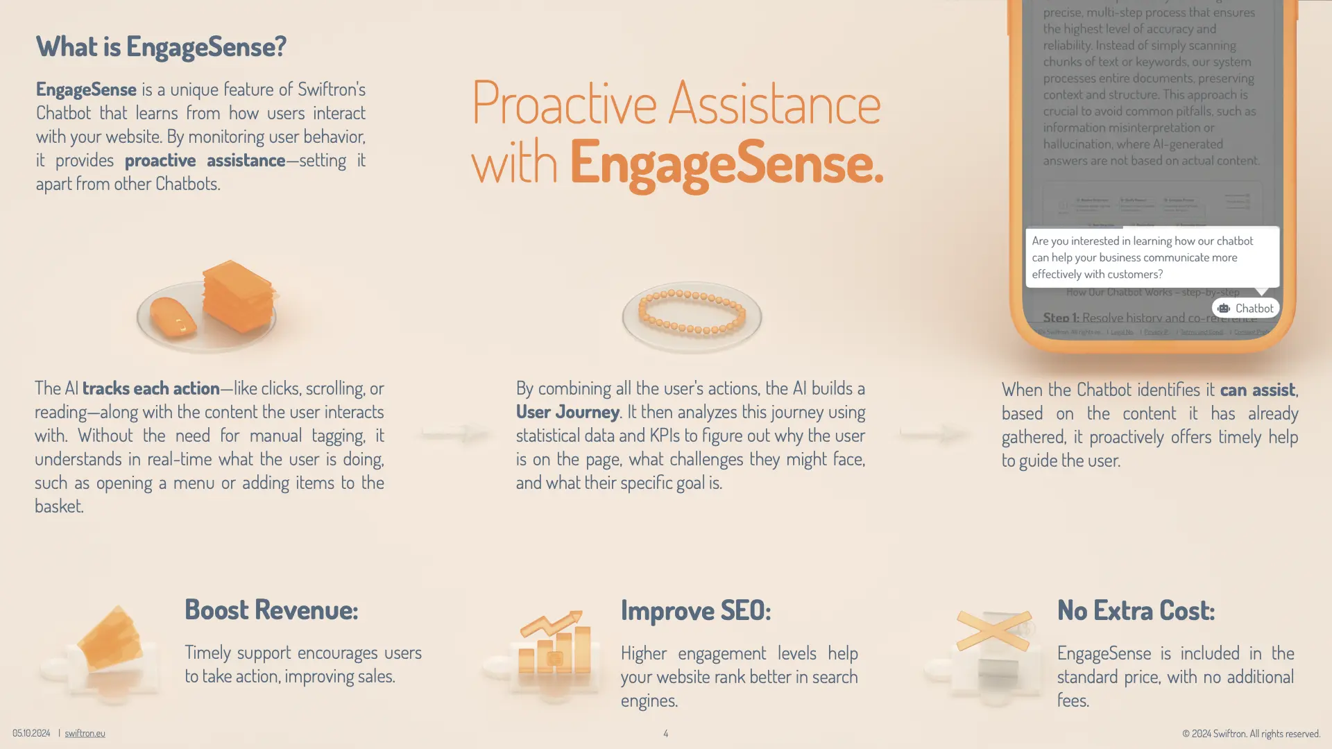 EngageSense actively assists visitors using AI.